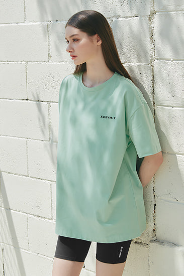 Cotton Touch Over Fit Short Sleeve_Mint Surf