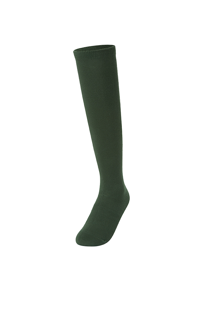 Basic Knee Socks_Tough Green