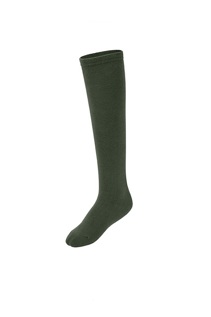 Basic Knee Socks_Dust Khaki