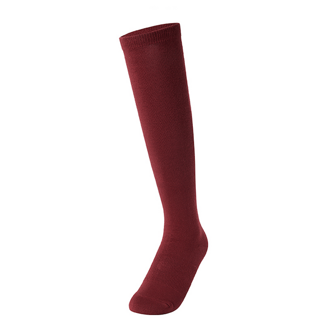 Basic Knee Socks_Crush Red