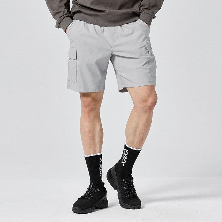 Hardy Stretch Cargo Shorts_Blend Light Gray