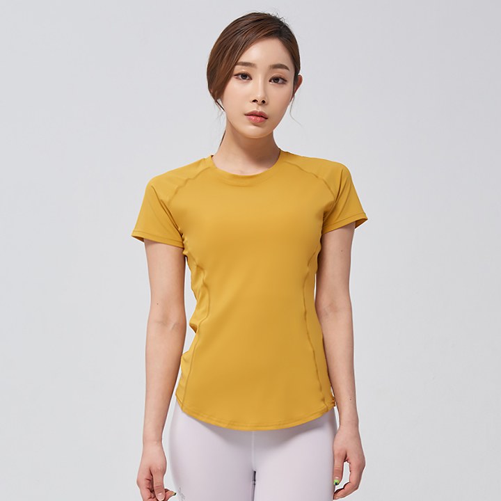 Ice Feather T-Shirt_Smokey Yellow