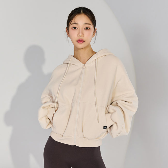 Napping Hood Zip-up_Milk Beige