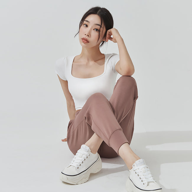 Soft Cushion Jogger Pants_Ash Rose