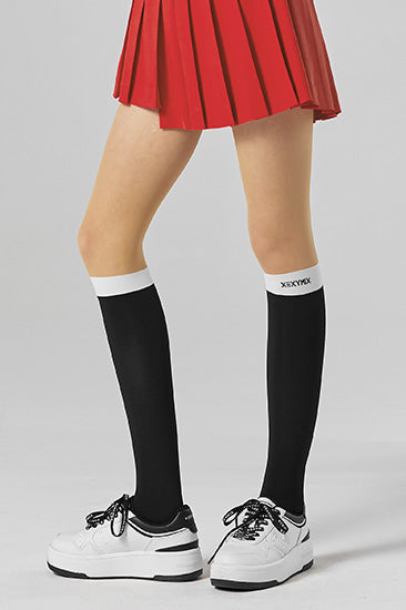Field Knee Socks (Fake Stockings)_Black