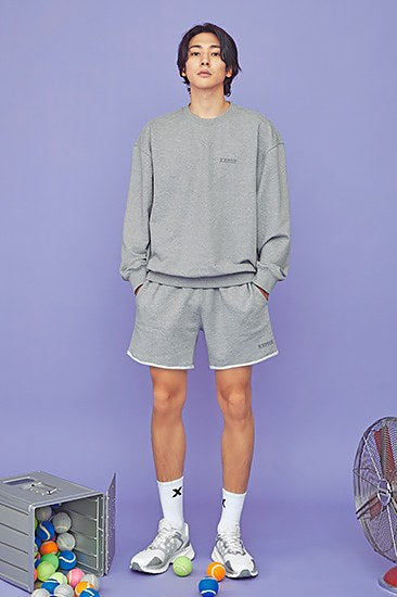 Small Letter Sweatshirt_Melange Gray