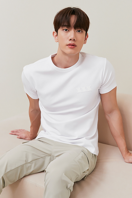 Muscle Fit Dual Short Sleeve_City White