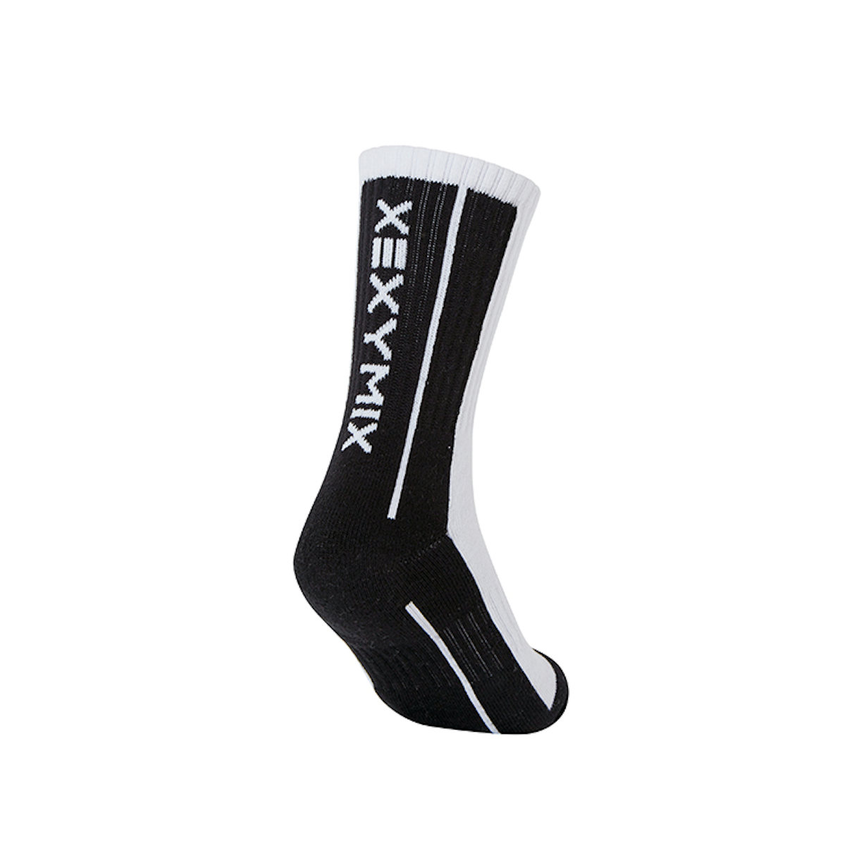 Half Colour Crew Socks_Black
