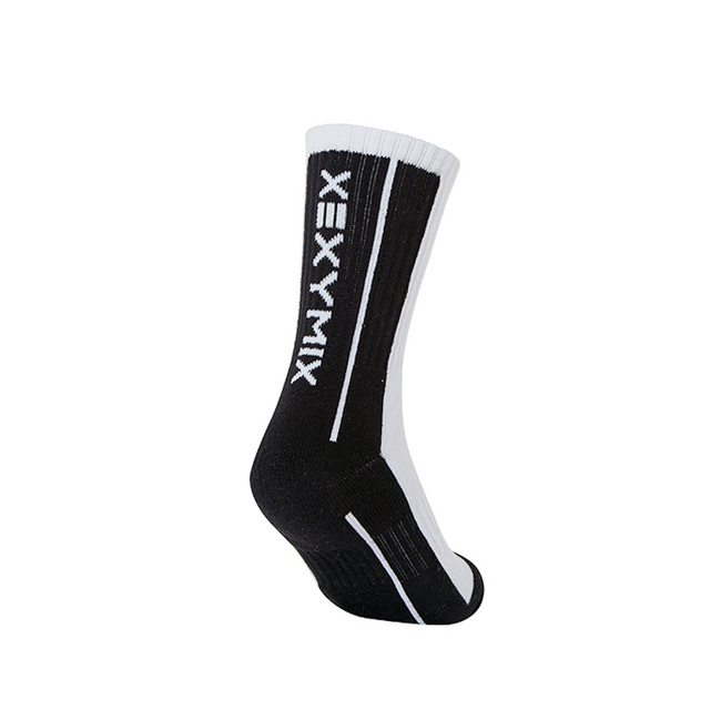 Half Colour Crew Socks_Black