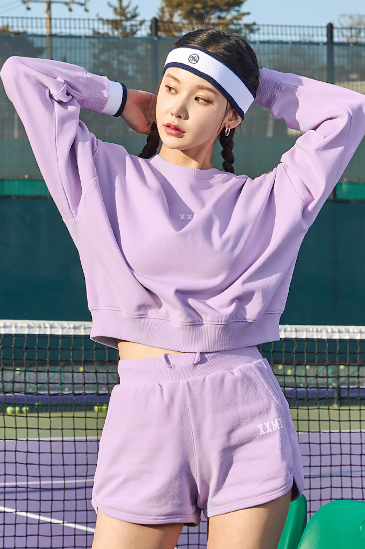 XXMX Daily Cotton Sweatshirt_Crystal Lavender CRYSTAL LAVENDER XA5453H XEXYMIX