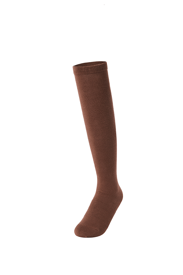 Basic Knee Socks_Bear Brown