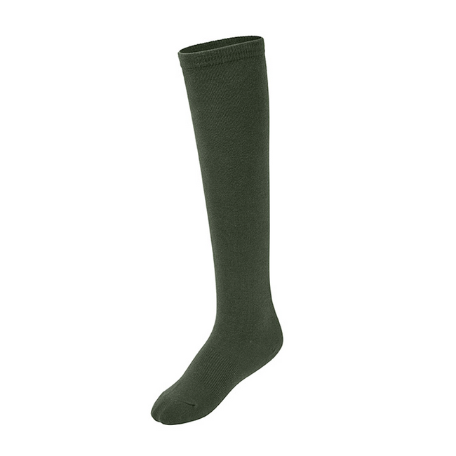 Basic Knee Socks_Dust Khaki