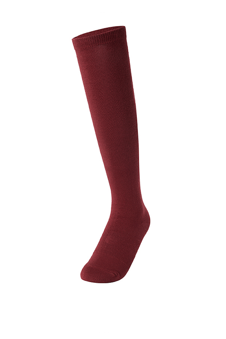 Basic Knee Socks_Crush Red