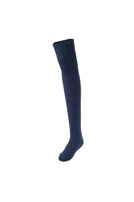 Knitted Knee Socks_Deep Blue