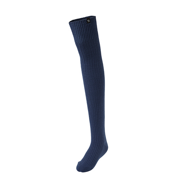 Knitted Knee Socks_Deep Blue