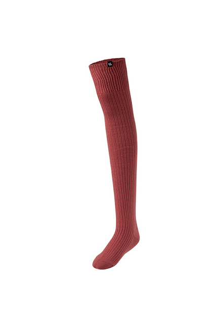 Knitted Knee Socks_Chilly Red