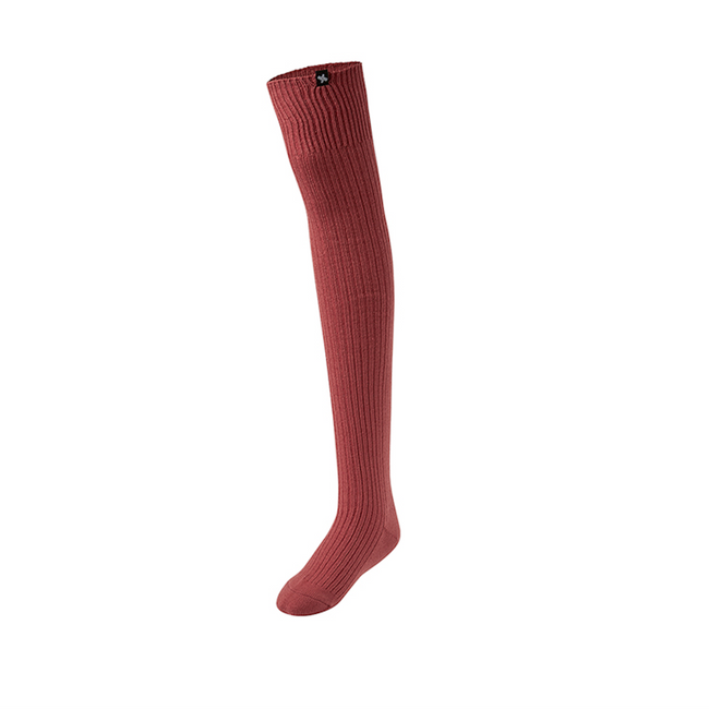 Knitted Knee Socks_Chilly Red