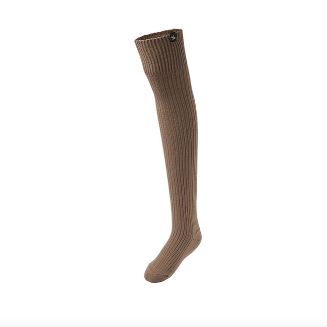 Knitted Knee Socks_Dark Beige