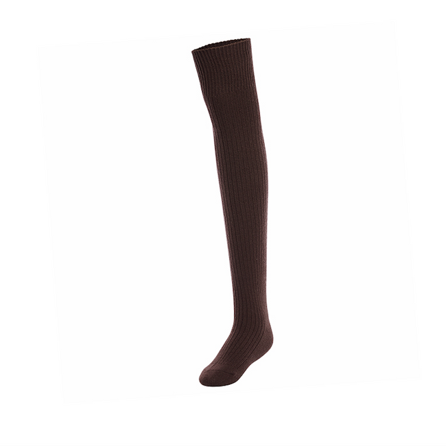 Knitted Knee Socks_Brown