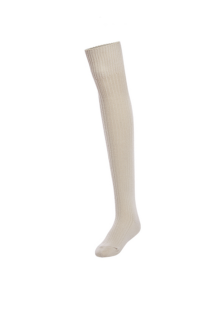 Knitted Knee Socks_Beige