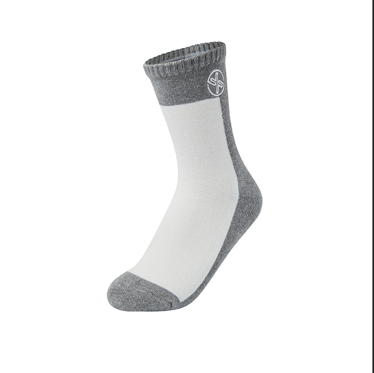 Colour Block Crew Socks_Melange Gray