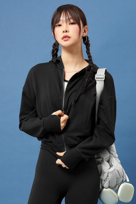 Air Mild Hood Zip-Up_Black