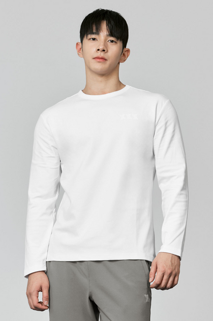Muscle Fit Dual Longsleeve _ Road White