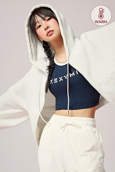 Napping Hood Zip-up_Brushed Cream