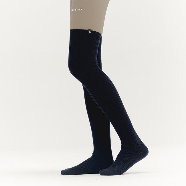 Knitted Knee Socks_Deep Navy