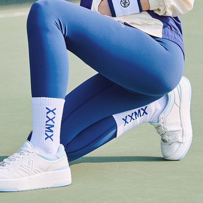 XXMX Logo Crew Socks_Logo Blue