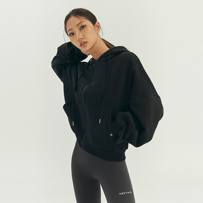 Napping Hood Zip-up_Black