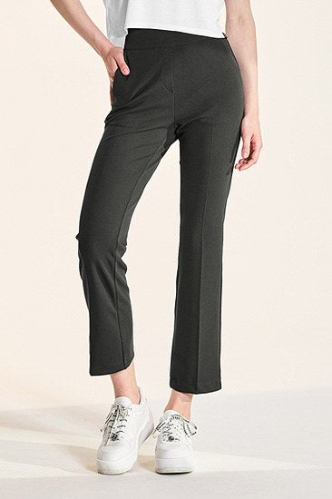 Stretch Banding Boots Cut Slacks_Formal Gray
