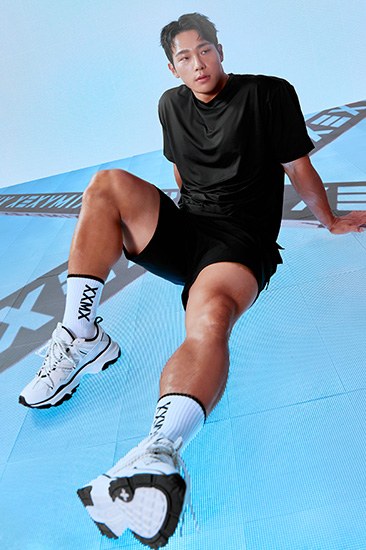 Men's Ice Feather Over Fit Short Sleeve_Black