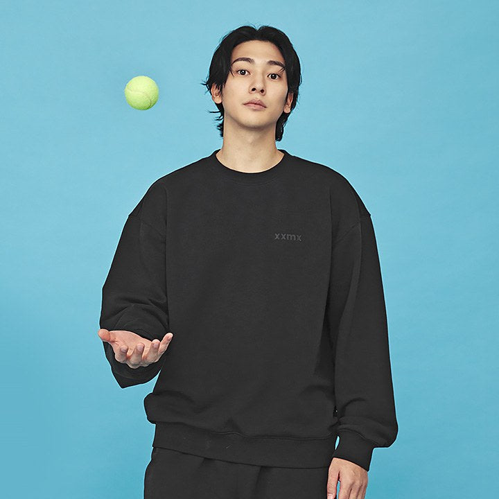 Small Letter Sweatshirt_Black