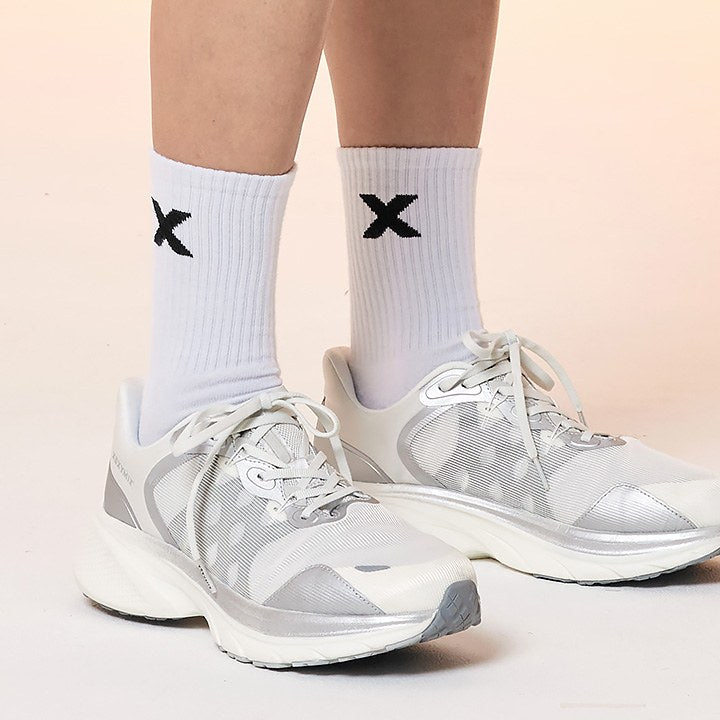 Fresh Dry Crew Socks_White