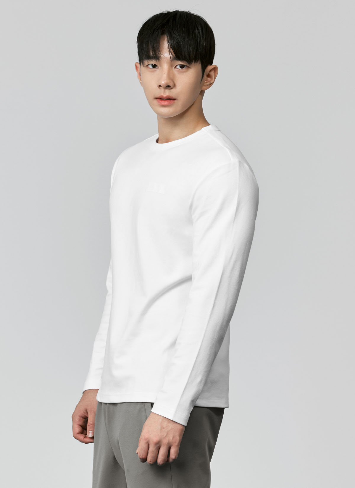 Muscle Fit Dual Longsleeve _ Road White