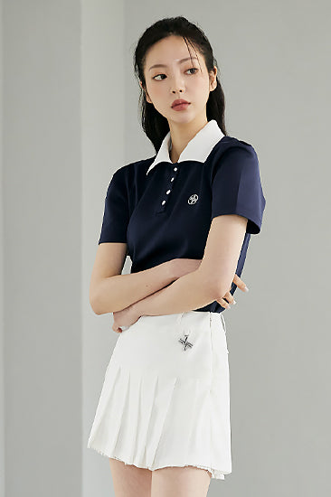 Pique Puff Short Sleeve_Mood Navy