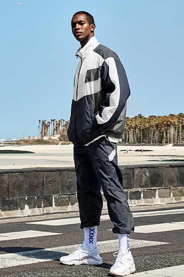 Colour Block Light Jogger Pants_Epic Navy