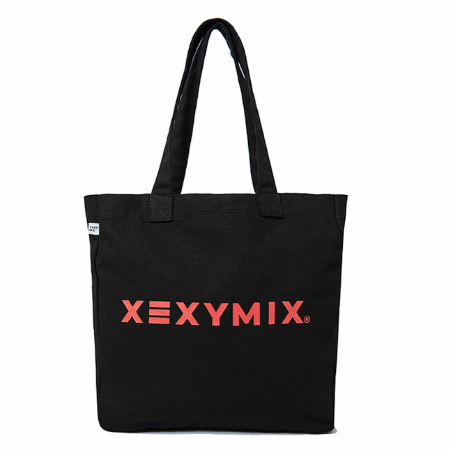 Canvas Lettering Eco Bag_Black