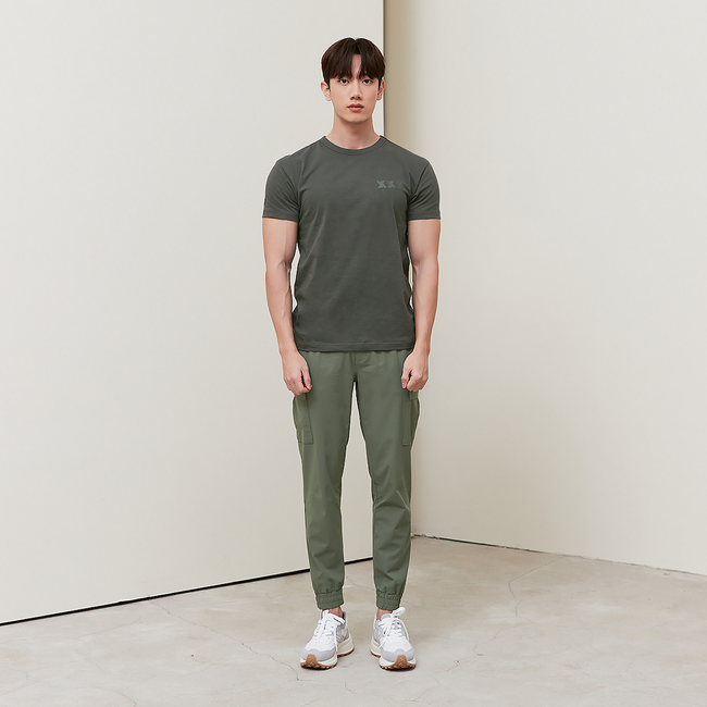 Comfortable Cargo Jogger Pants_Khaki