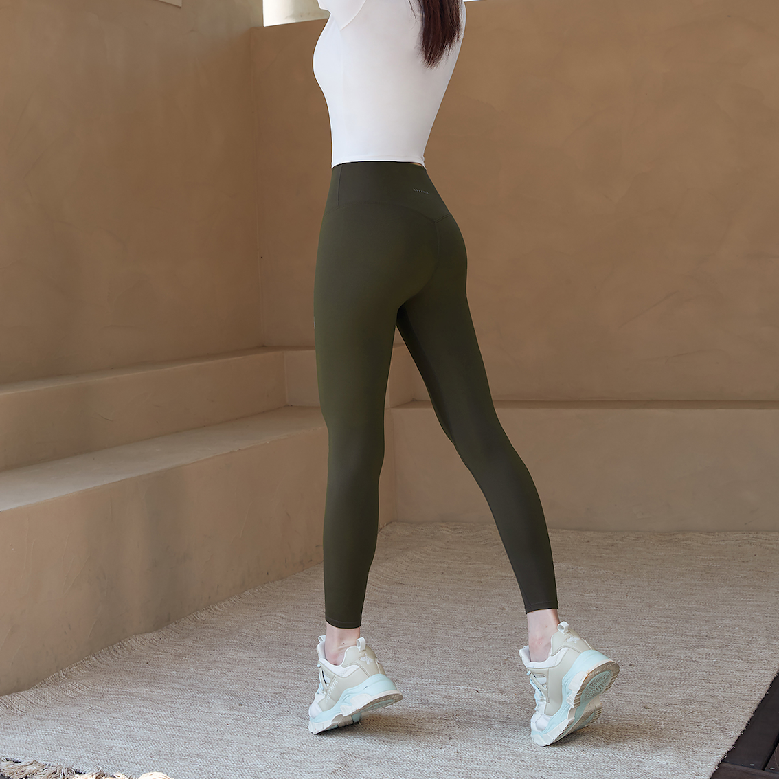 V-Up 3D Plus Leggings_Autumn Khaki