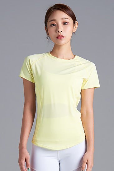 Ice Feather T-Shirt_Cream Lemon