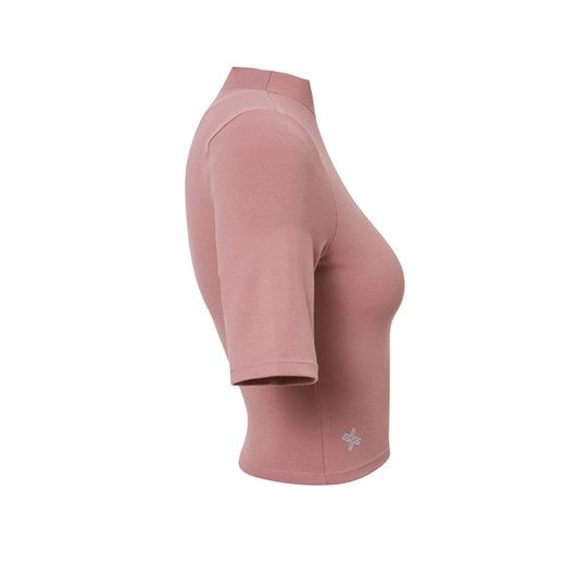 Half Neck Short Sleeve_Indy Pink