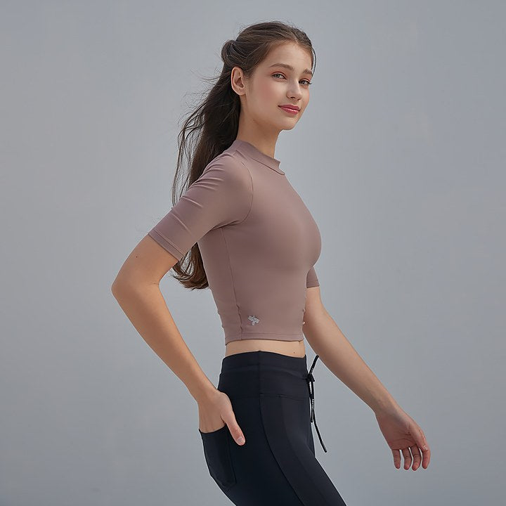 Half Neck Short Sleeve_Lollipink
