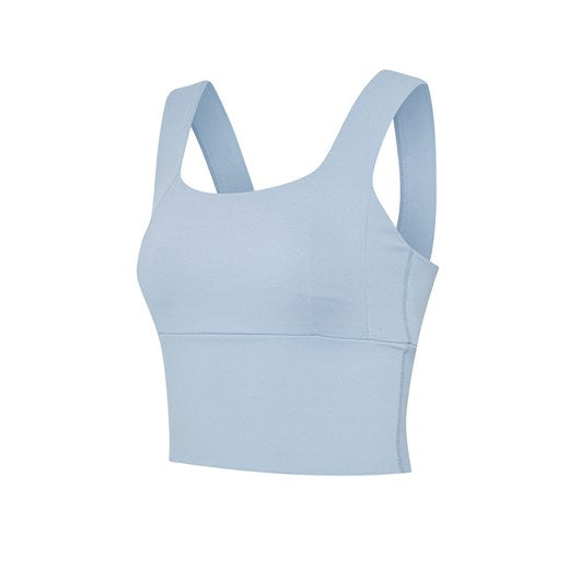 Wide Square Neck Crop Top_Blue