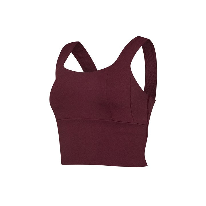 Wide Square Neck Crop Top_Wine