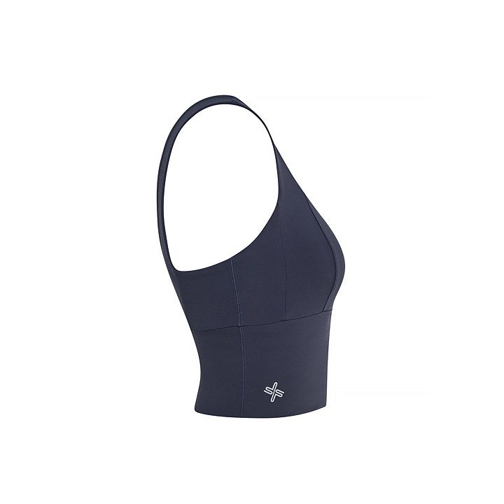 Wide Square Neck Crop Top_Navy