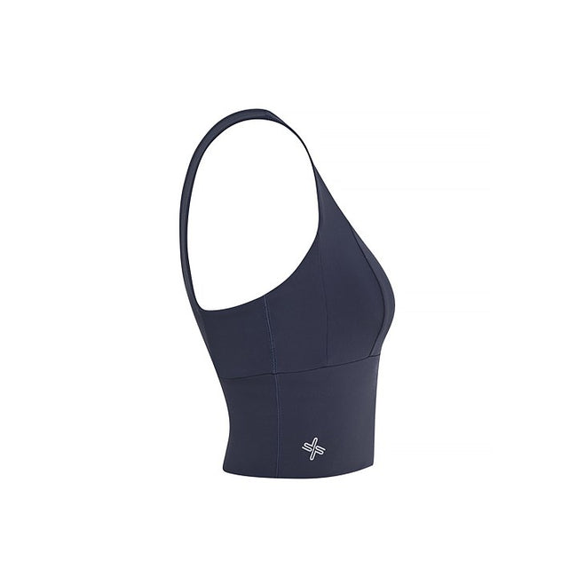 Wide Square Neck Crop Top_Navy