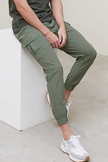 Comfortable Cargo Jogger Pants_Khaki