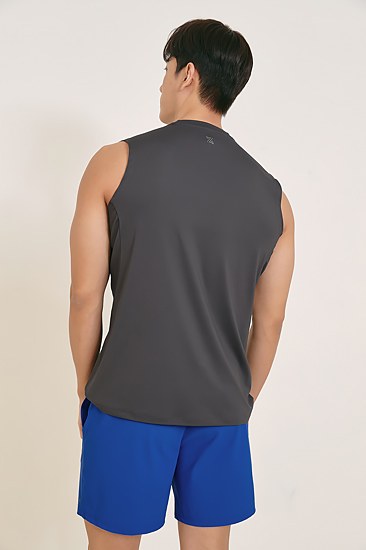 Cool Mesh Basic Sleeveless_Curve Gray